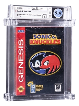 1994 SEGA Genesis (USA) "Sonic & Knuckles" Sealed Video Game - WATA 9.4/A